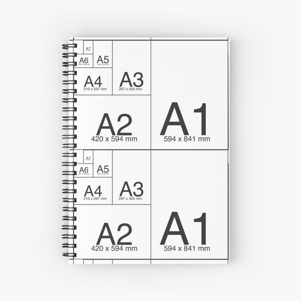 Printer Paper Size Guide  A0, A1, A2, A3, A4, A5, A6