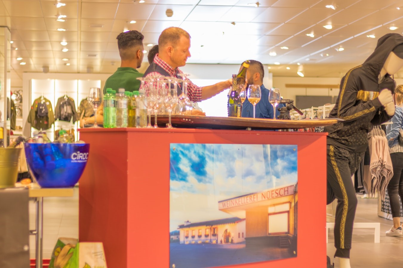 Portable Promotional Counter with Storage Exhibition Counter Table