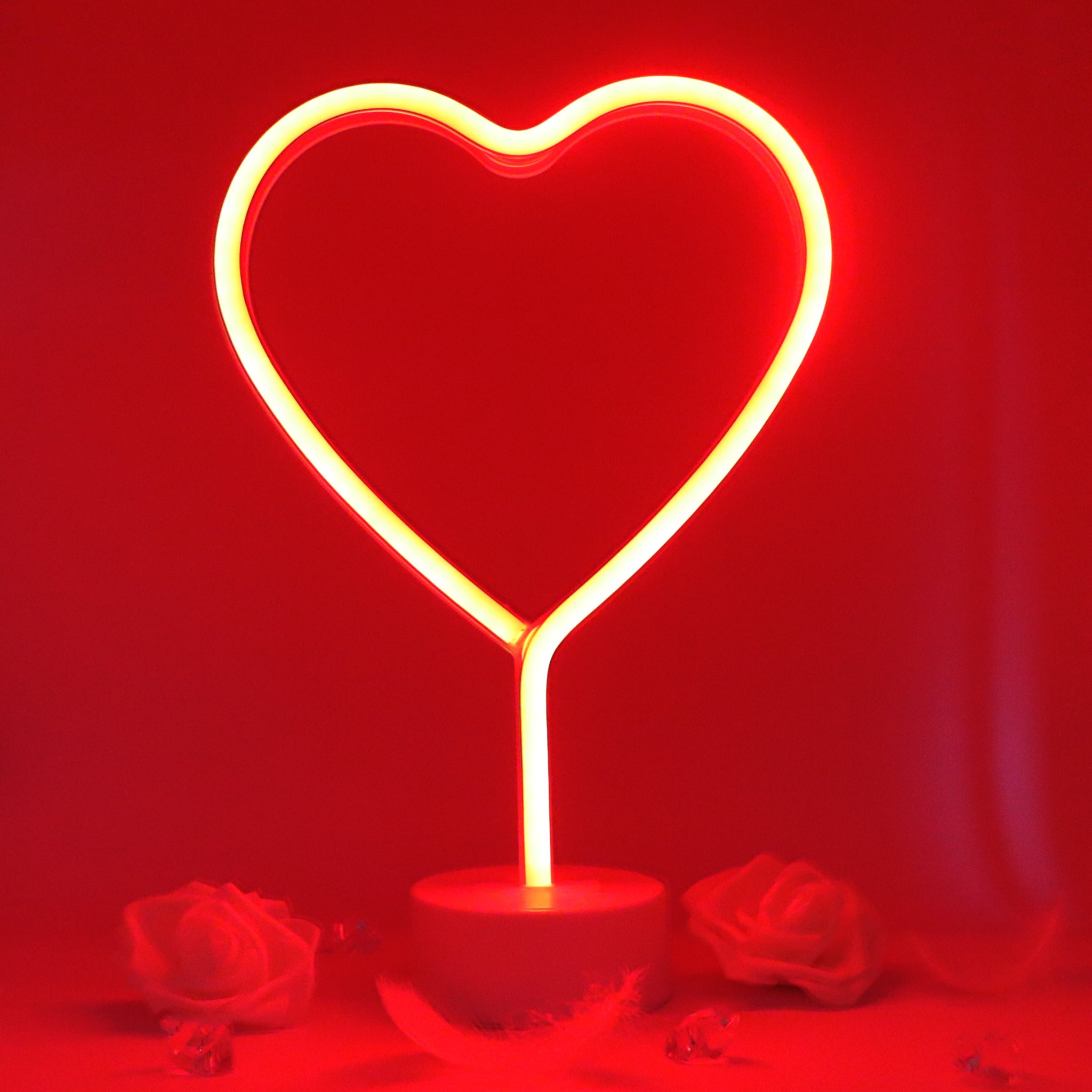 red heart led light