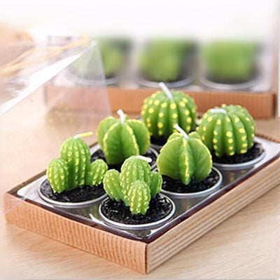 Inspire Uplift Cactus Mix of Candles Mini Cactus Candles