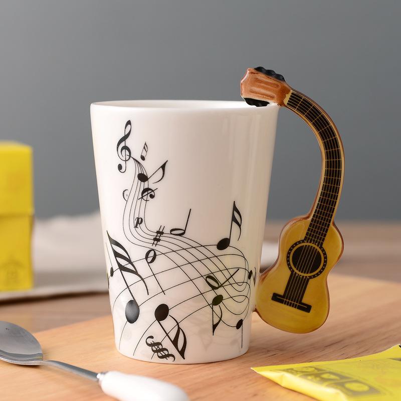 Inspire Uplift Home & Kitchen Novelty Guitar Ceramic Mug