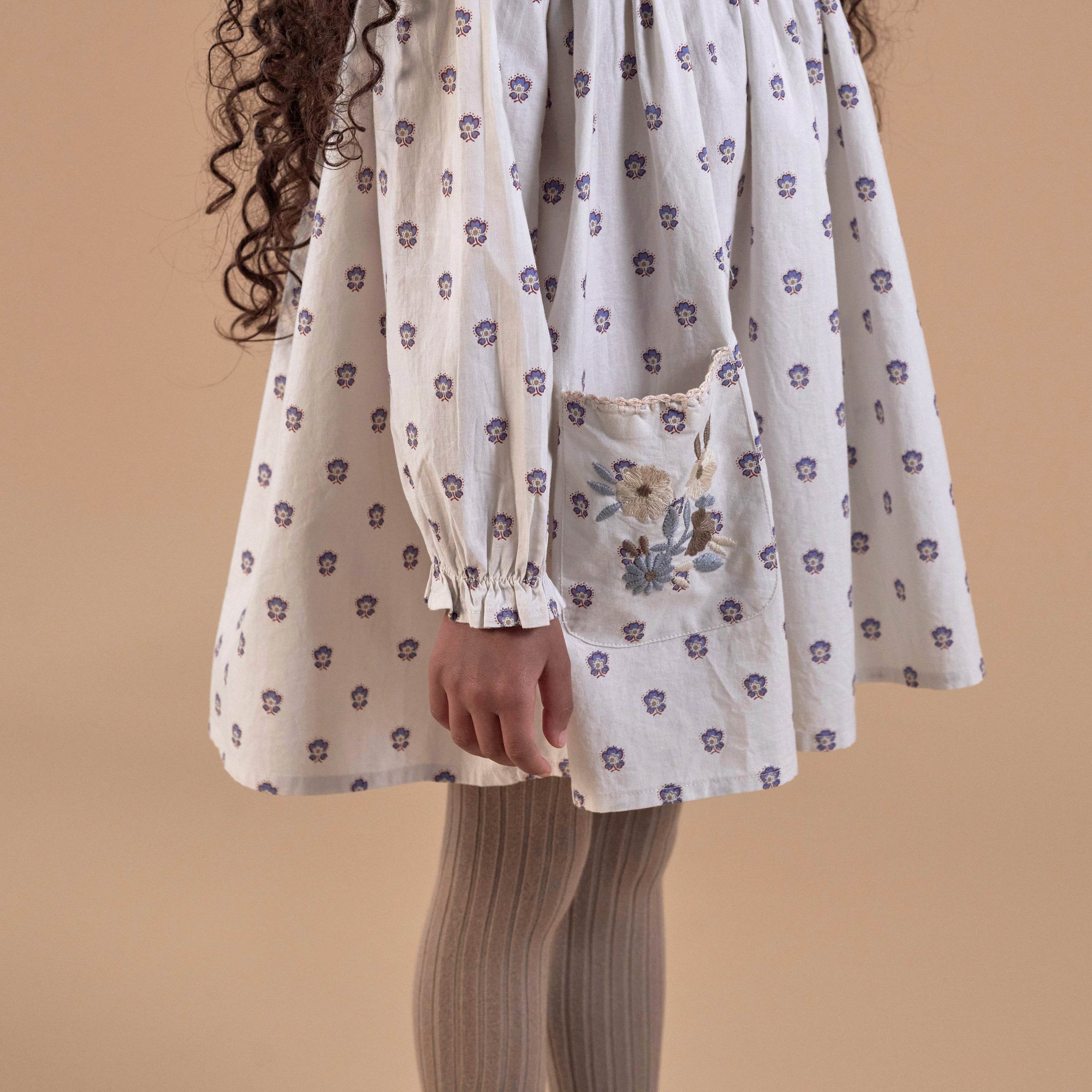 SISSY DRESS- SNOWDROP CALICO FLORAL