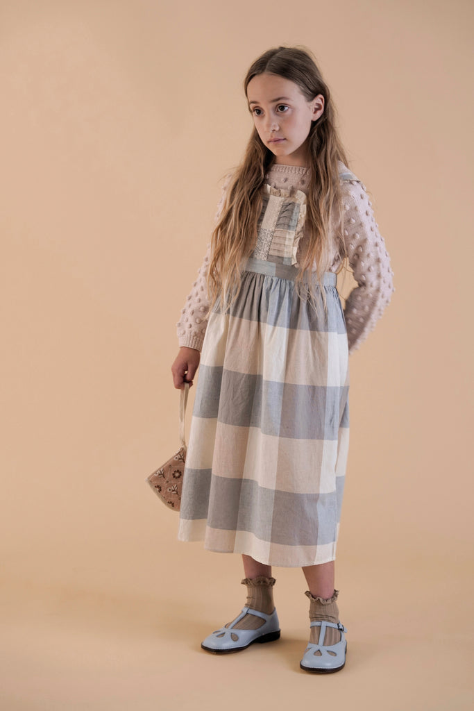 Apolina kids NOELLE dress pistachio - chocmaster.com.br