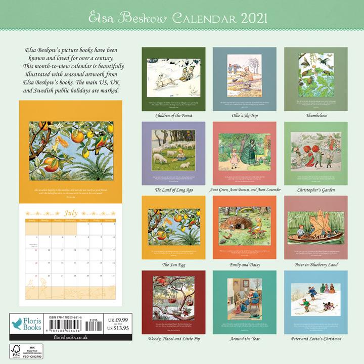 Elsa Beskow Wall Calendar 2021 | Wylder Shop