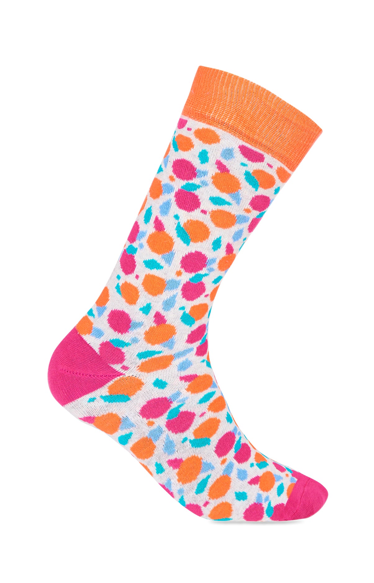 Chaussettes orange et rose - Les Dago PÃªche