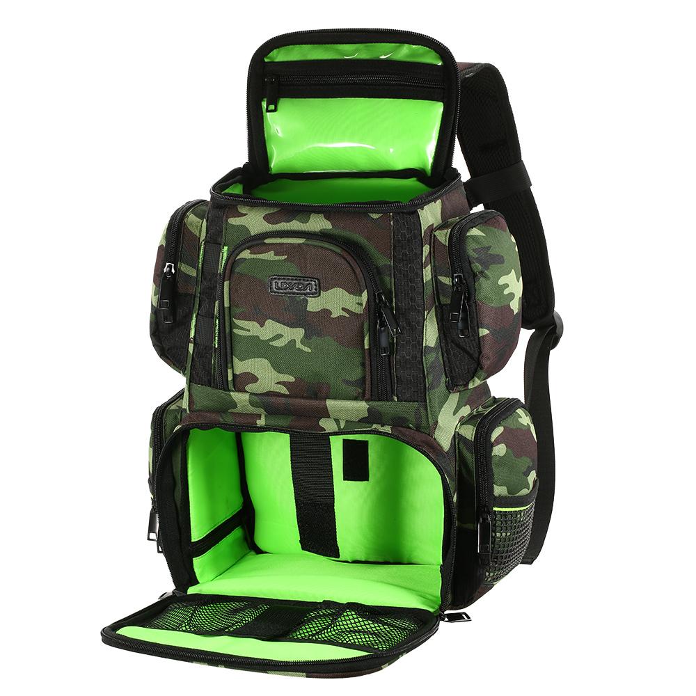 FisherPros Reel lure Bag Backpack with 4 Fishing Tackle Box