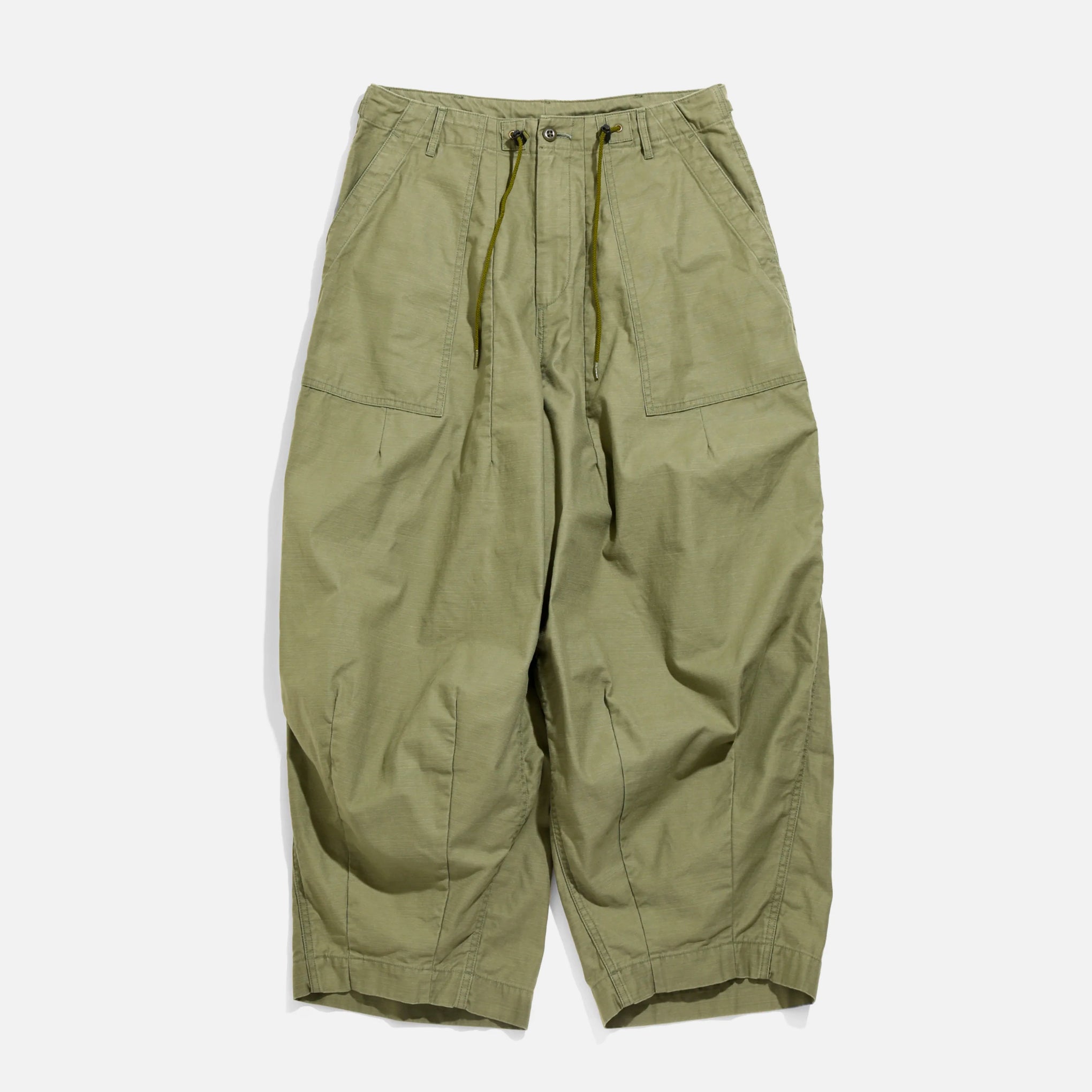 Needles H.D. Pant - Fatigue Olive Back Sateen