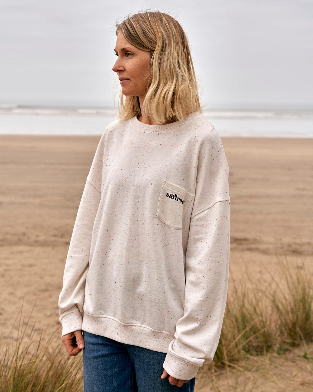 Celeste - Womens Crew Sweat - White