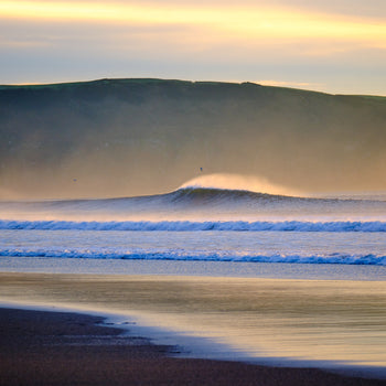 winter waves in the north devon world surf reserve