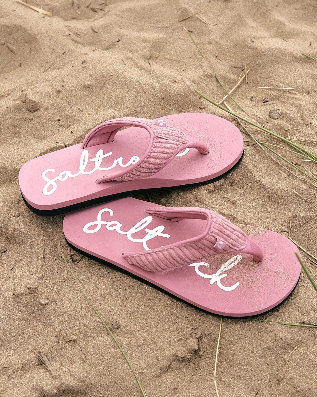 Laguna - Womens Cord Flip Flops - Mid Pink