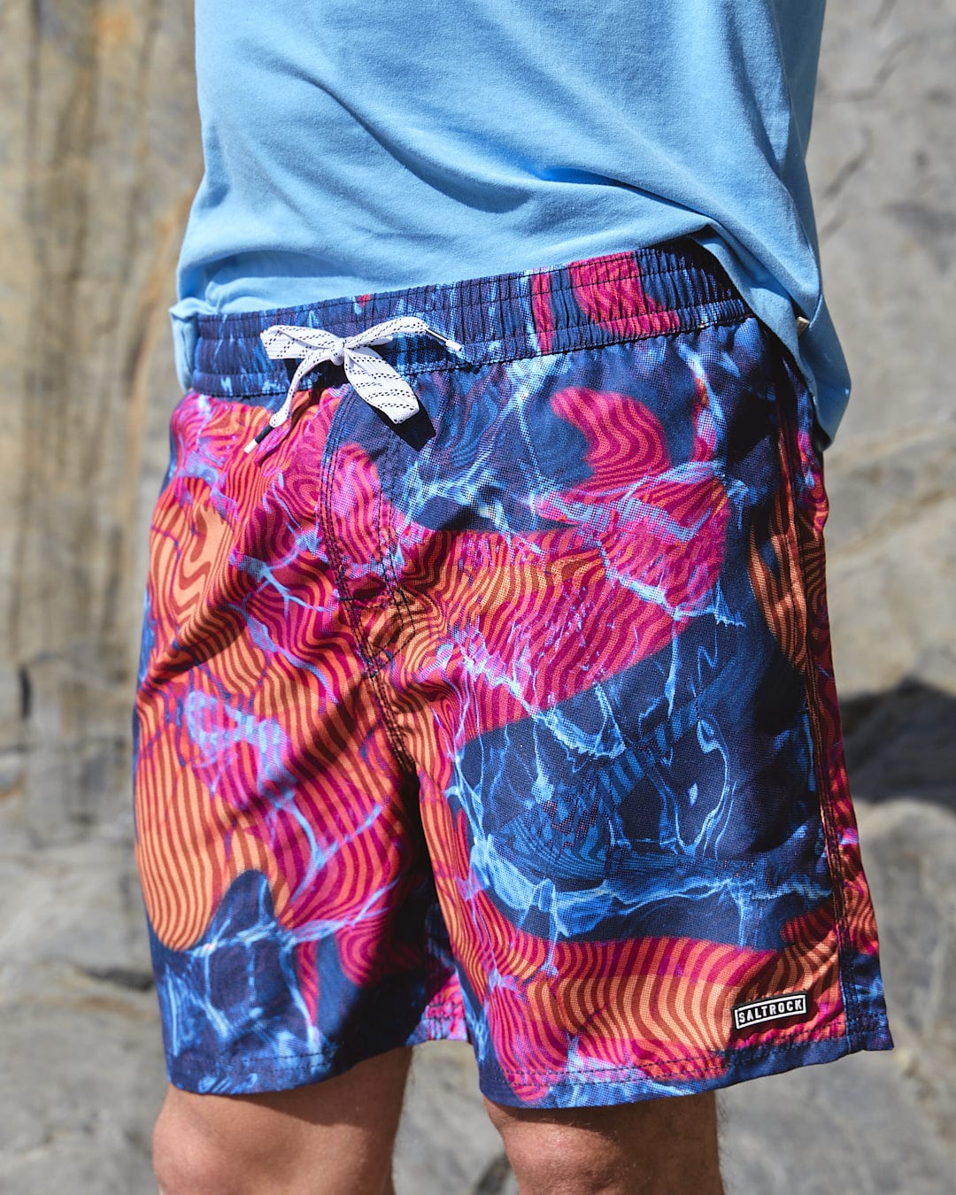 Poolside - Mens All Over Print Swimshort - Teal