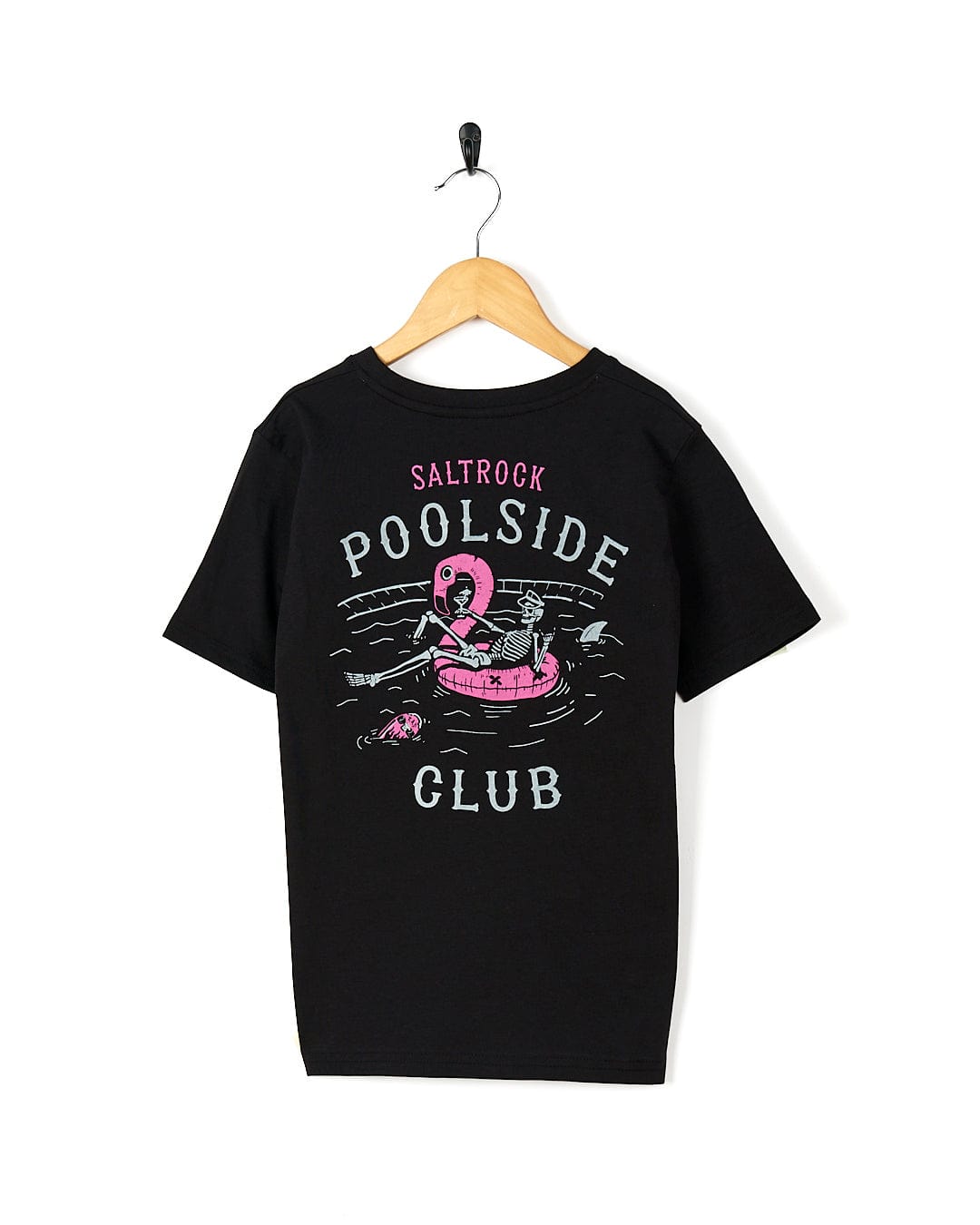 Poolside Club - Kids Short Sleeve T-Shirt - Black