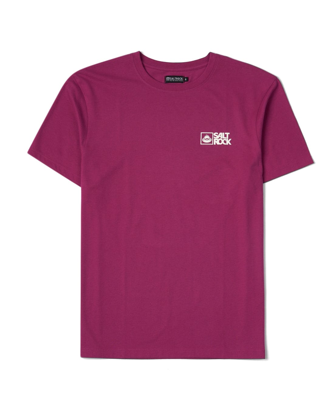 Saltrock Original - Mens Short Sleeve T-Shirt - Burgundy, Pink / M