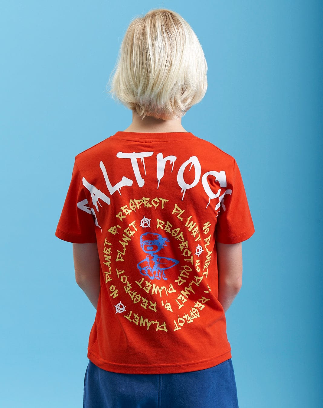Activist A - Kids Short Sleeve T-Shirt - Red