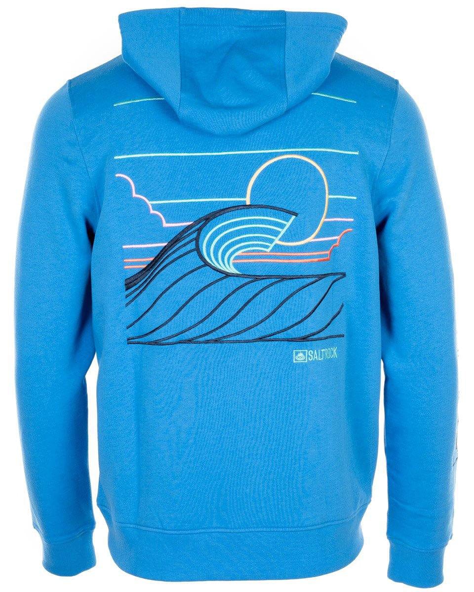 Breaking Wave Lines - Men’s Zip Up Hoodie