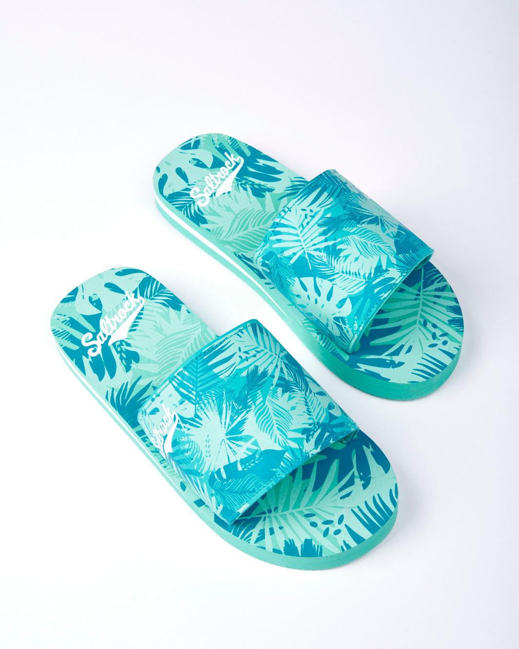 Coraline - Womens Slider - Turquoise, Green / EU41