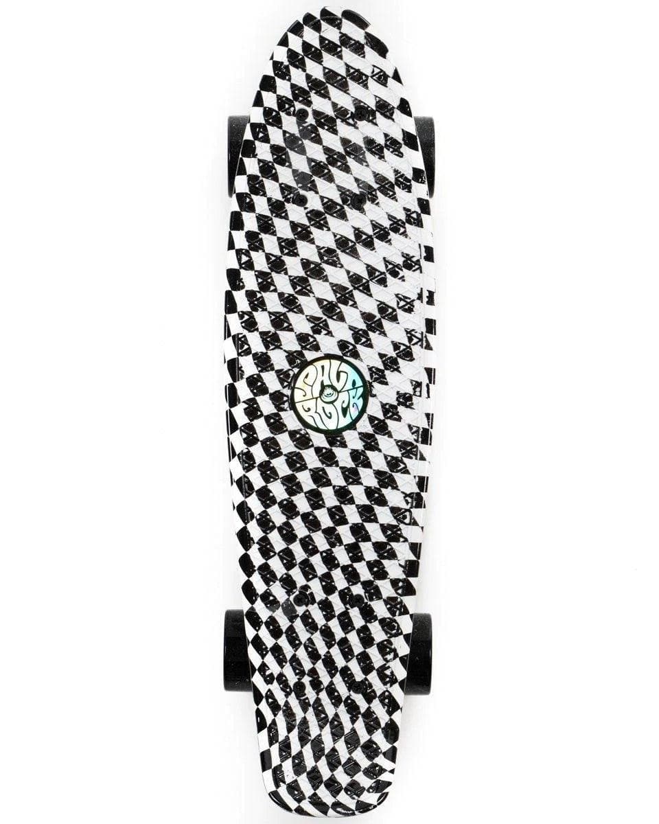 Retroride - Mini Check Skateboard - Black/White