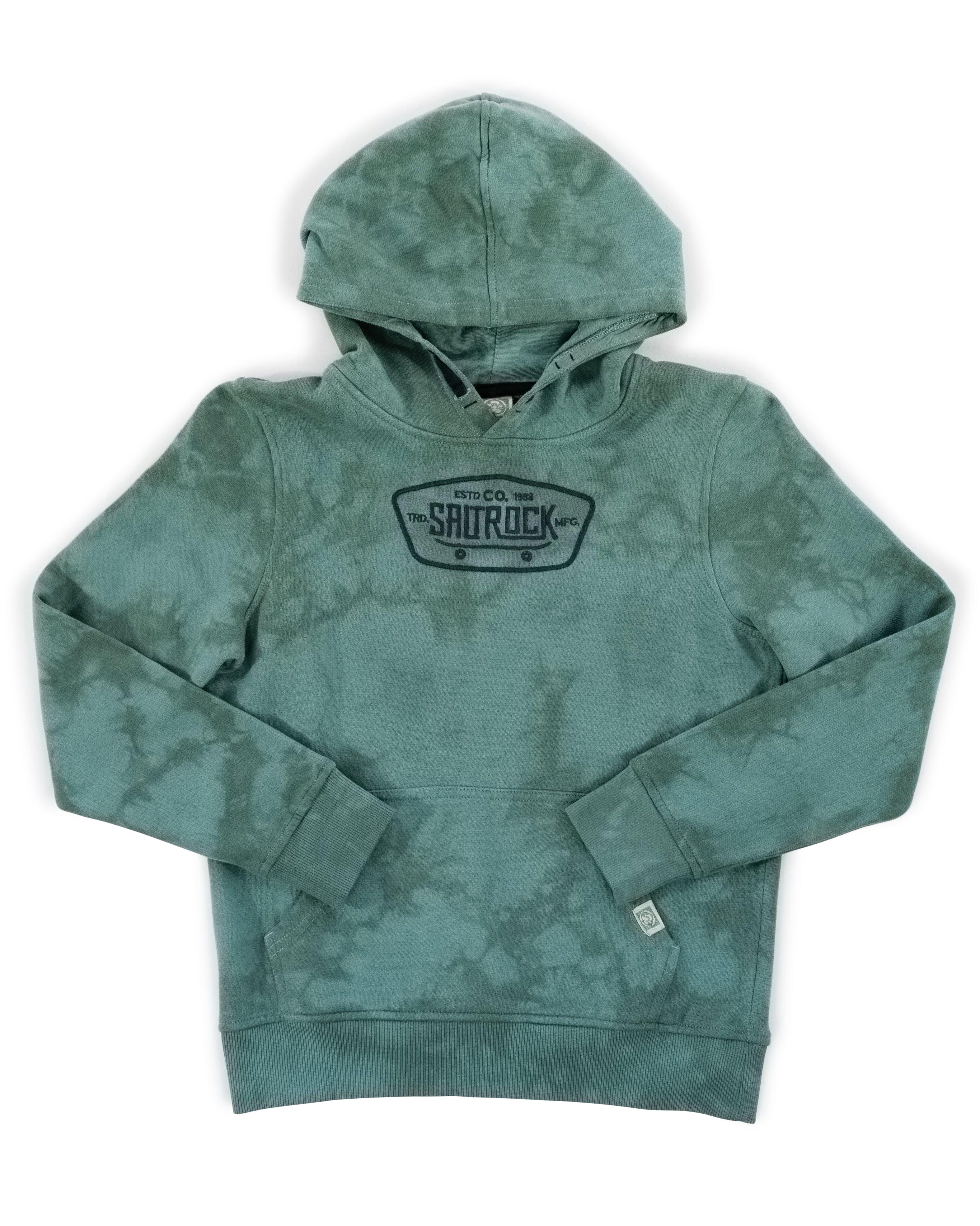 Hardskate - Boys Tie Dye - Pop Hoodie - Green