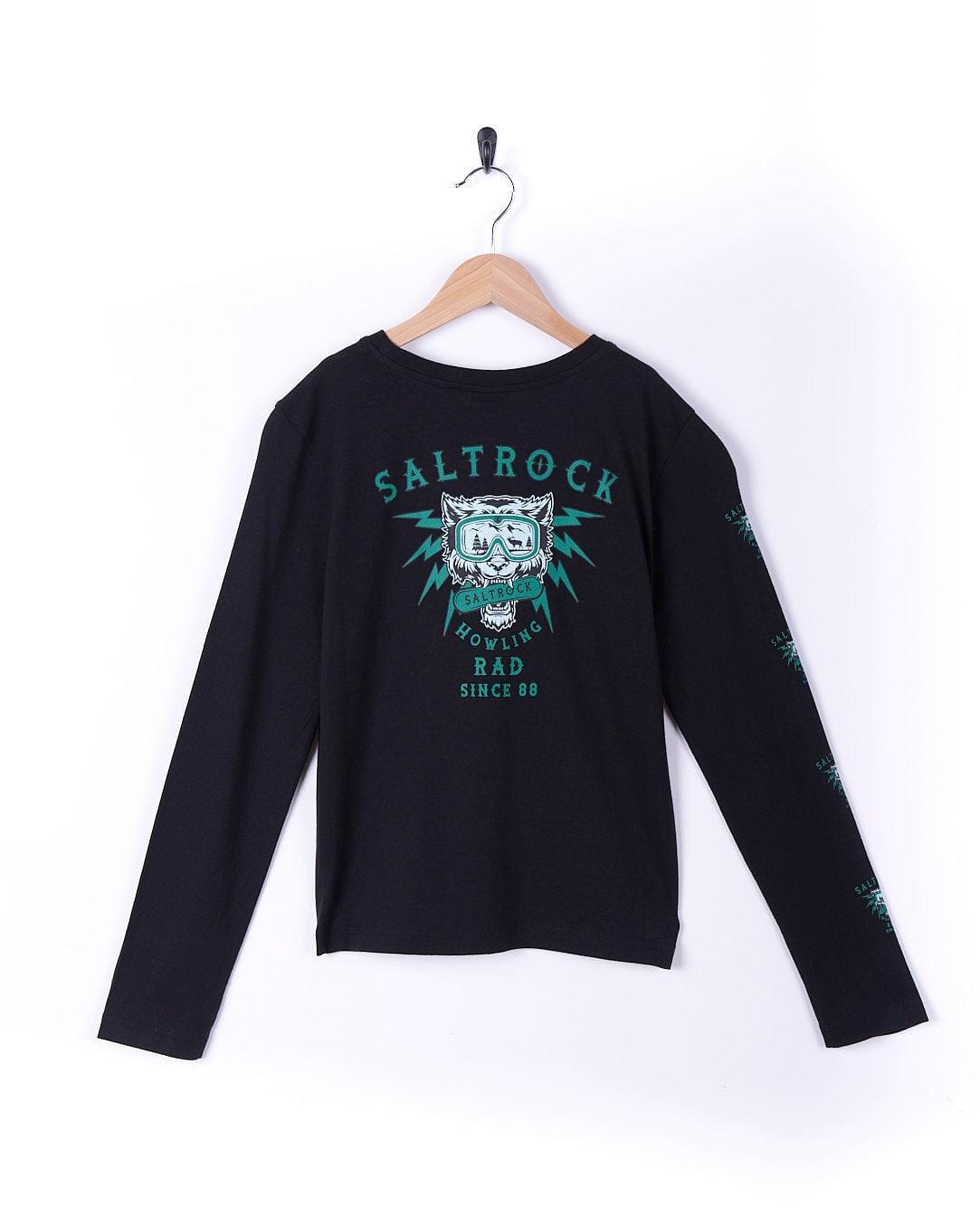 Howling Rad - Kids Long Sleeve T-Shirt - Navy