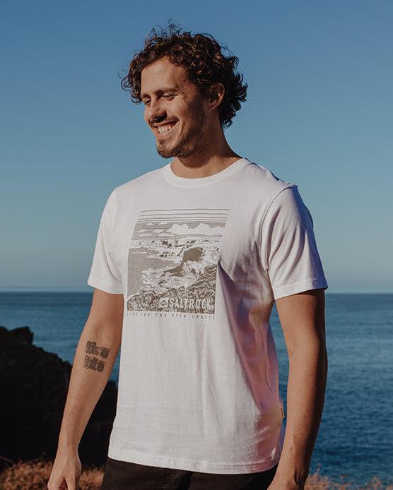 Headland - Mens Mono Recycled Short Sleeve T-Shirt - White