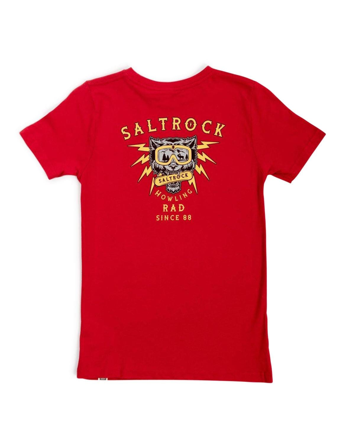 Howling Rad - Boys Short Sleeve T-shirt - Red