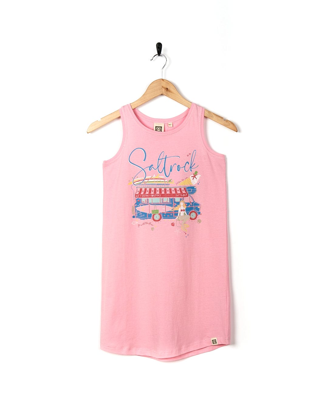 Ice Cream Dreams - Kids Dress - Light Pink