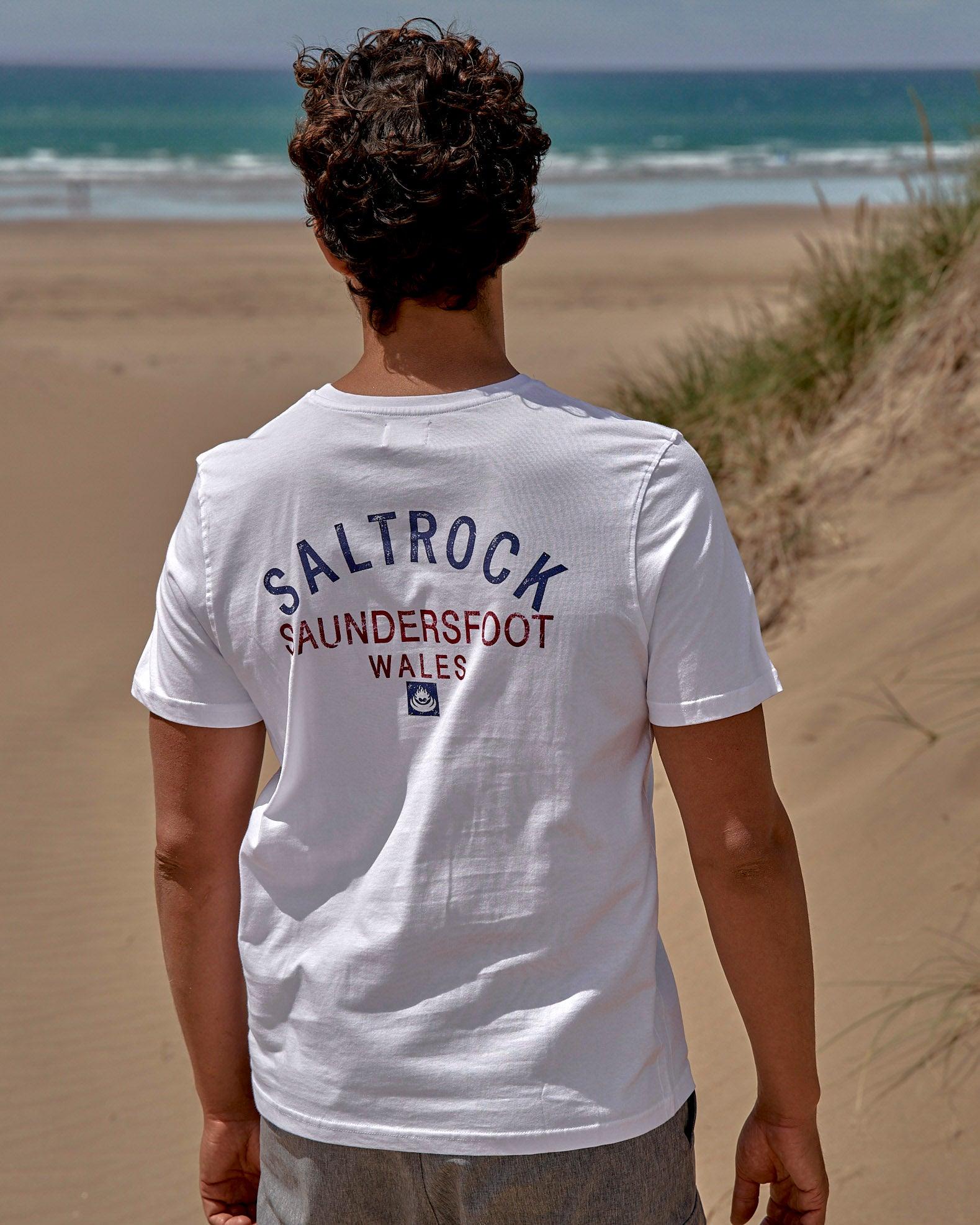 Location T-Shirt - Saundersfoot - White
