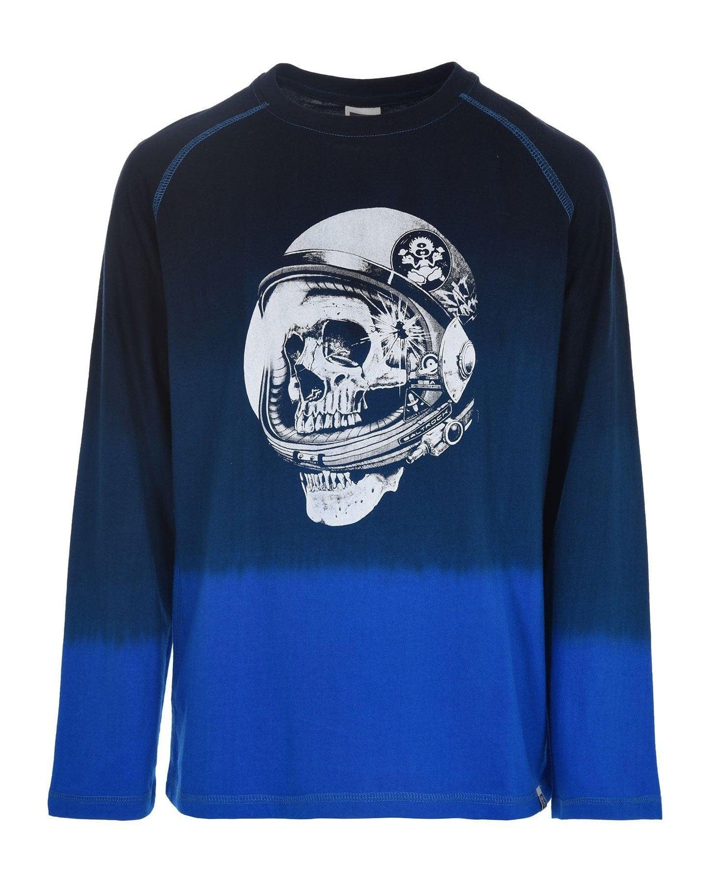 Corey - Kids Long Sleeve Dip Dye T-Shirt - Blue - 7-13 Yrs