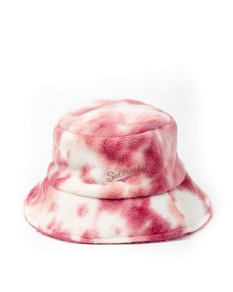 Noelle - Womens Tie Dye Fleece Bucket Hat - Pink