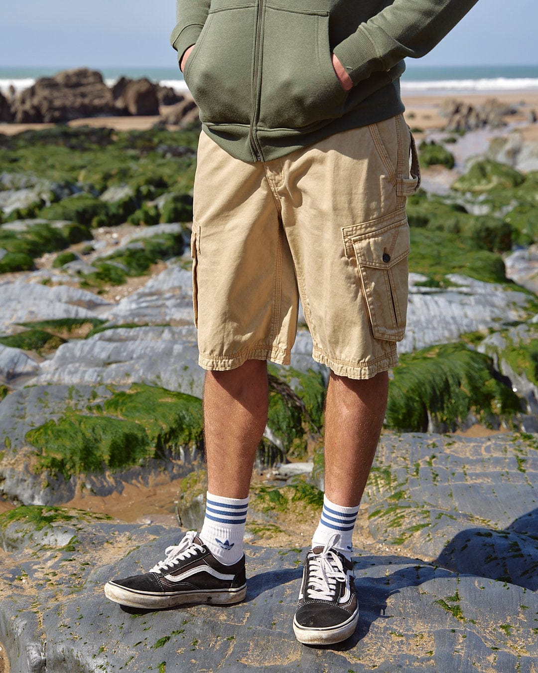 Penwith II - Mens Cargo Short - Light Brown