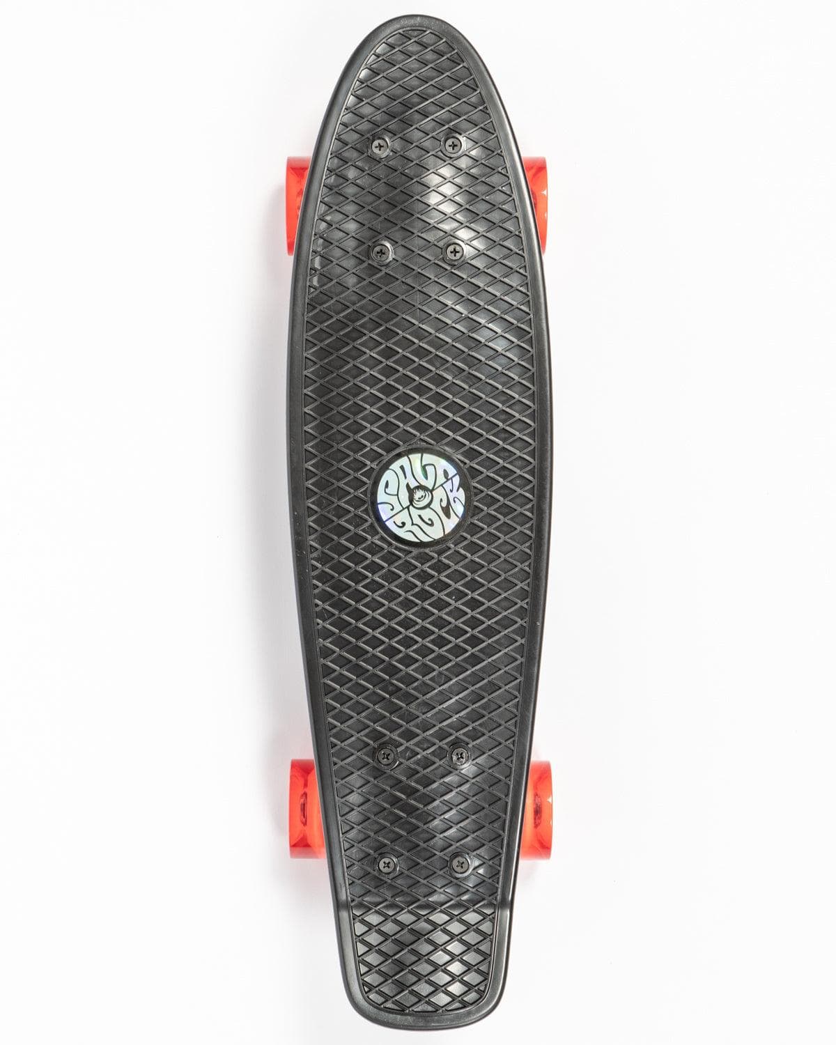 Retroride Mini Skateboard with Flashing Wheels - Black/Red