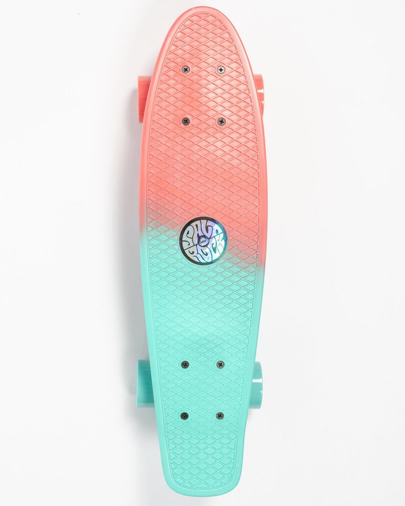 Retroride - Mini Skateboard - Coral/turquoise 