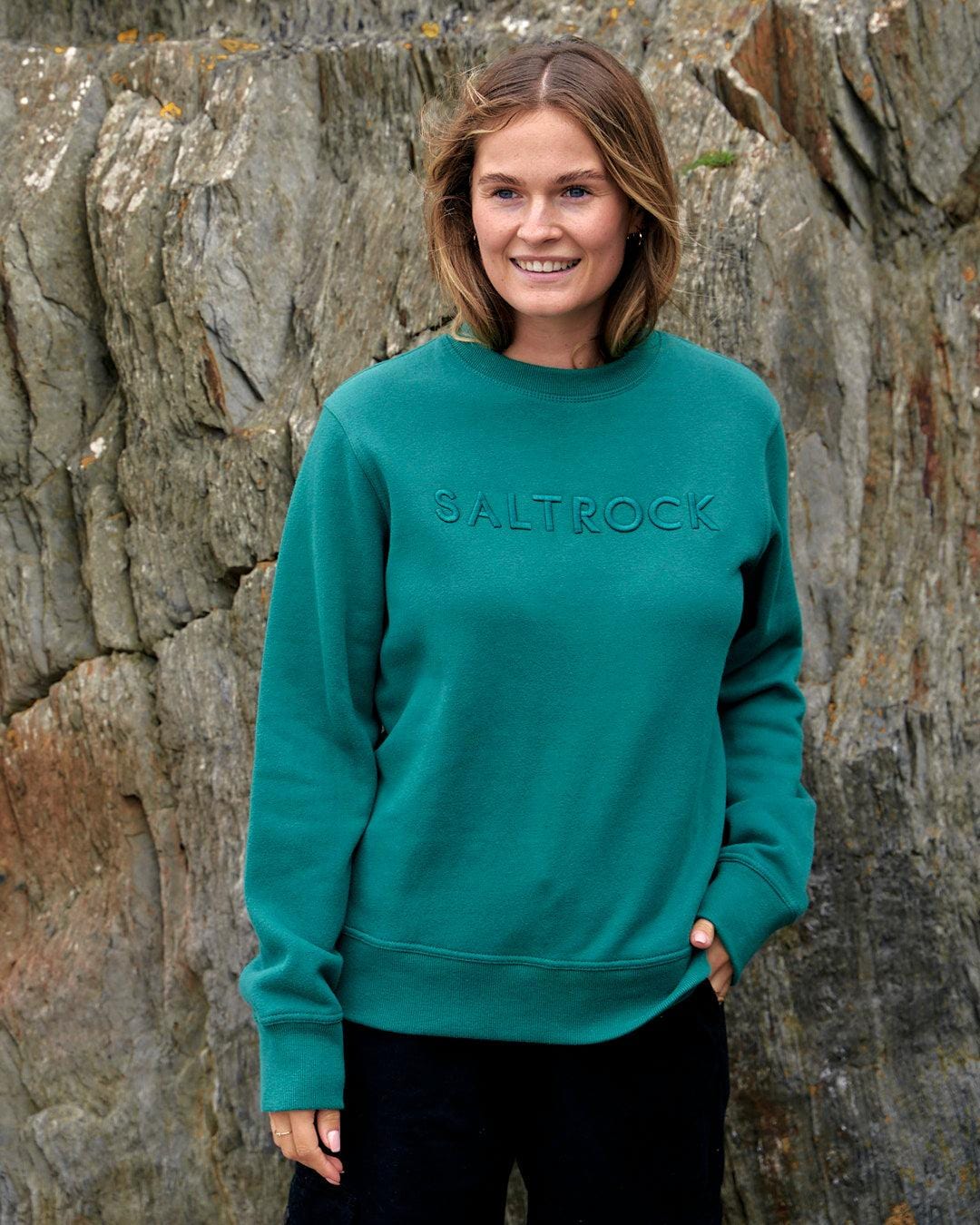 Ridley - Womens Longsleeve Crew Sweat - Green