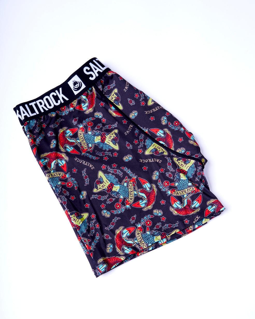 Sea Siren - Mens Boxer Shorts - Black