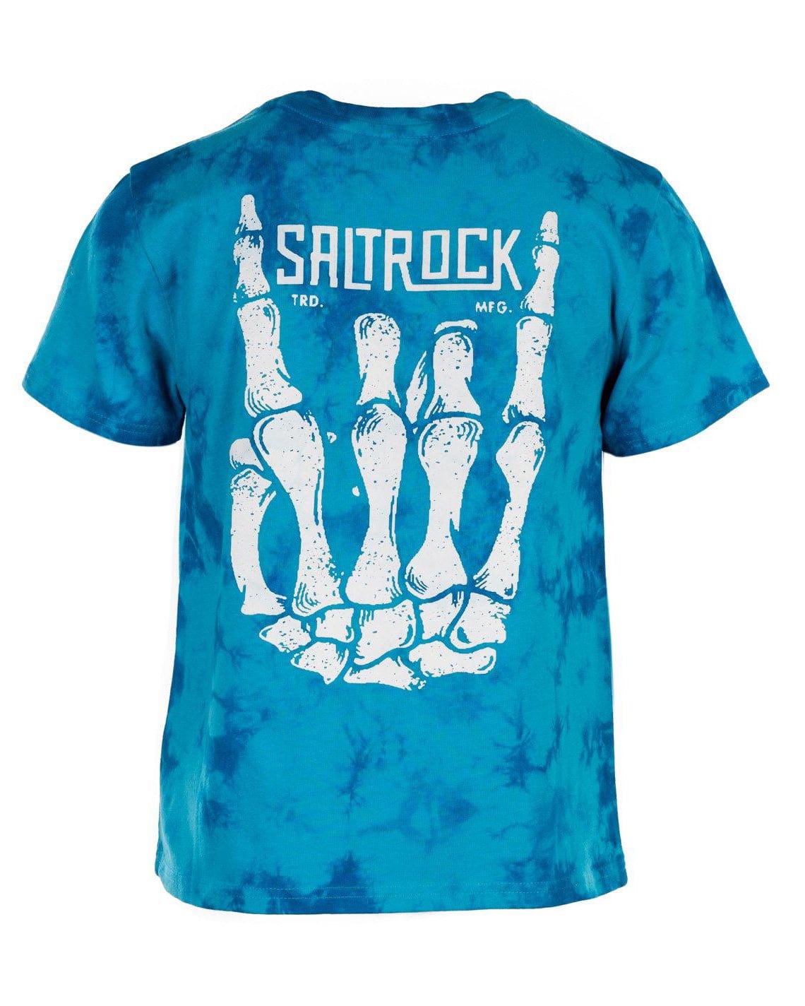 Shaka Bone - Boys Tie Dye Short Sleeve T-shirt - Bright Blue