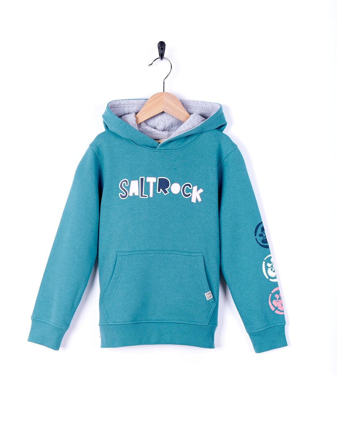 Stamped - Kids Pop Hoodie - Blue