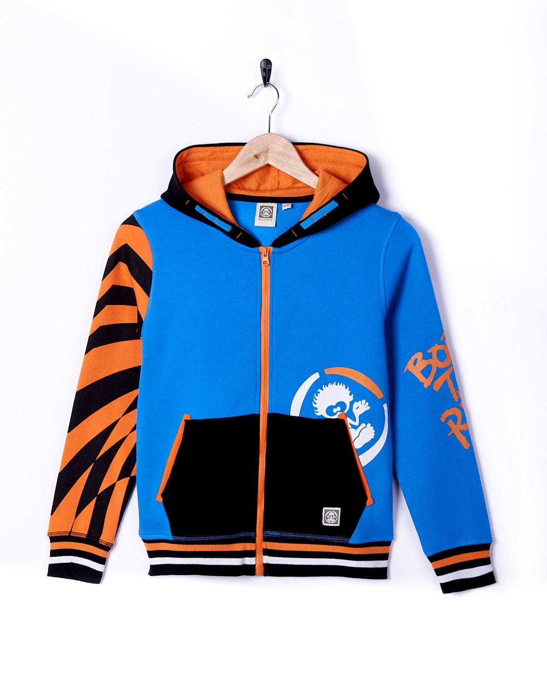 Warp Ride - Kids Zip Hoodie - Blue