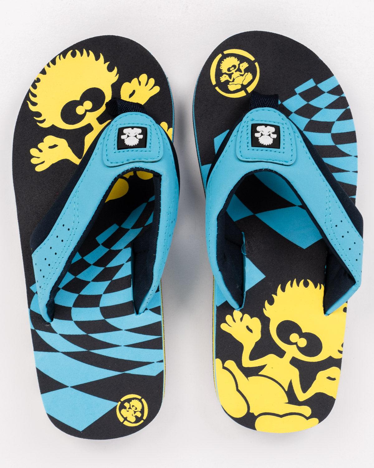 Warp Kids Flip Flops, Blue / EU35