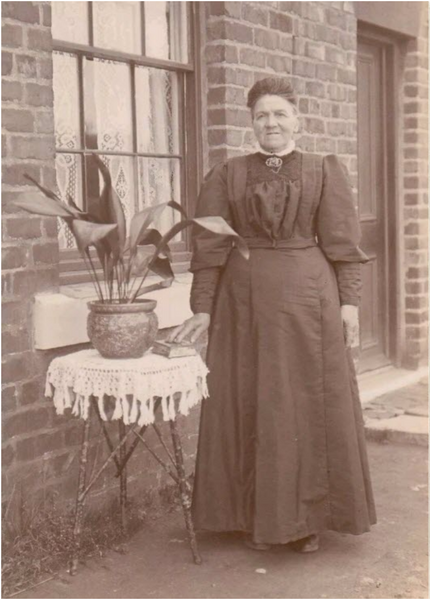 Victorian Posing with Plant Lylie's Sustainable Jewellery