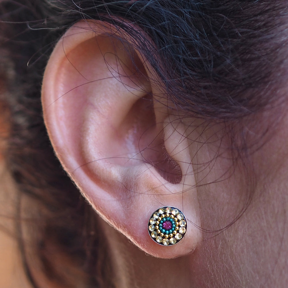 Allegra Galactic Circle Sun Studs