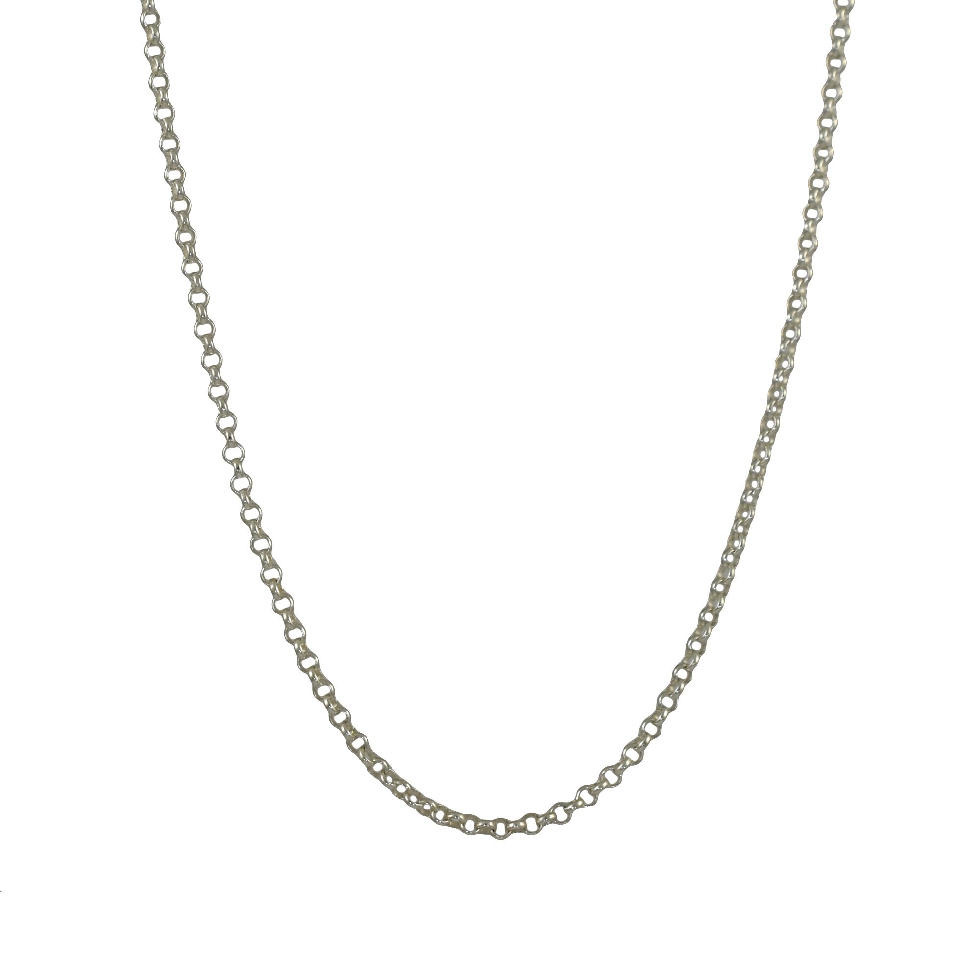 Classic Rolo sterling silver chain necklace - Various Lengths