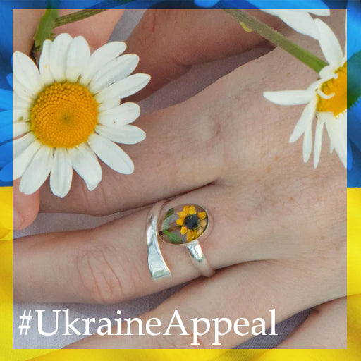 Flores Sunflower Small Adjustable Ring