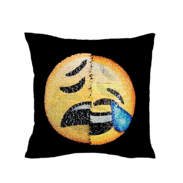 Creative Home Textile Emoji Cushion Decorative Chair Pillows Cartoon Throw Pillows 6 40x40cm