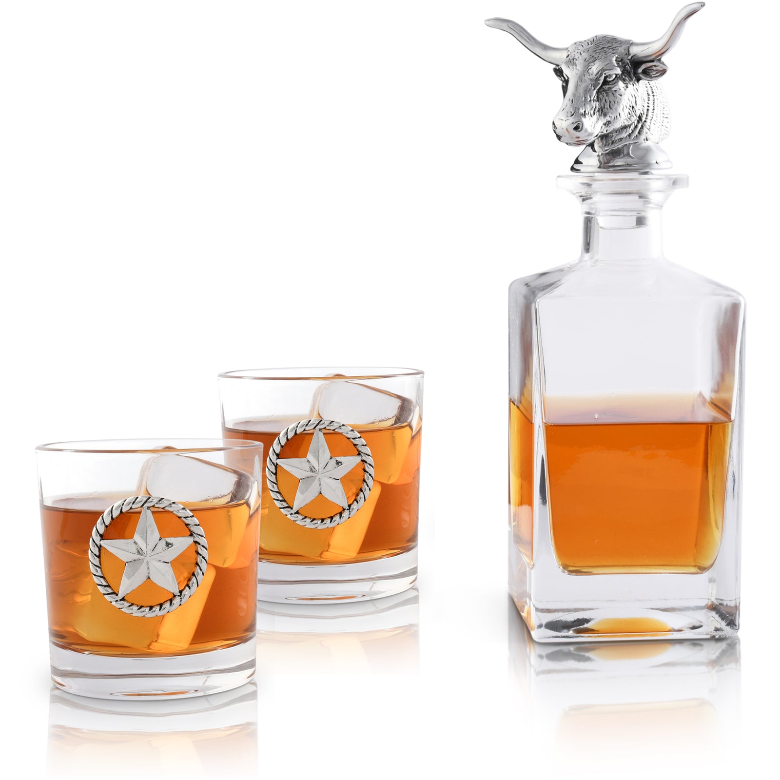 Golf-Theme Whiskey Decanter With Golf Ball-Shaped Glasses