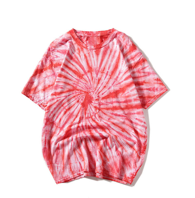 Swirl Tie Dye T-Shirt Men Round Neck Hip Hop Tee Shirts Tshirts For Men Drop Shipping