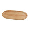 12 1/2" X 6 1/4" Oval Dinner Plate Golden Oak Melamine
