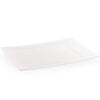 Rectangles Clear Plate in 11.75", 9", and 7" sizes. Sleek and durable BPA-free plastic, perfect for any occasion. Elegant and reusable tableware, ideal for weddings, parties, catering, and everyday dining.