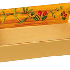 EcoQuality Rectangular Tray, this scalloped edge tray is ideal for serving hot or cold appetizers, slices of bread, desserts, and other food for the entire table. Made from melamine material, it is popular for being reliable and having an unbreakable structure. The stylish Olive collection has a distinctive appearance featuring dinnerware with a glossy finish. It can be used in restaurants and catered events, outdoor dining areas, diners and cafes, and even hotels and poolside parties. 