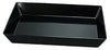 17 3/4"x11 3/4"x2 1/2" Rectangular Tray Rome Melamine Black