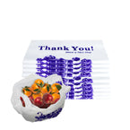 T-Shirt Shoppings Poly Plastic Bags retail togo takeout restaurant merchandise gift small medium large sturdy heavy duty strong white wholesale bulk economical industry commercial thank you flower 1/6 recyclable reusable have a nice day whole sale ecoquality 1/10